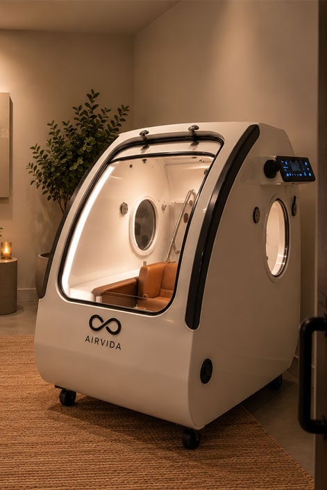 Warm pink Wellhaus treatment room